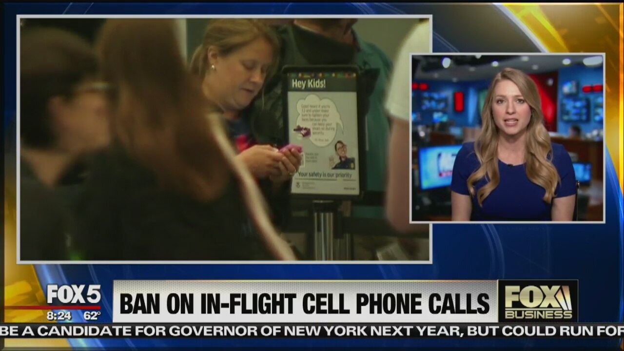 Ban on in-flight cell phone calls