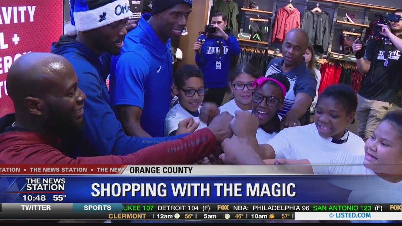 Kids get to go shopping with Orlando Magic
