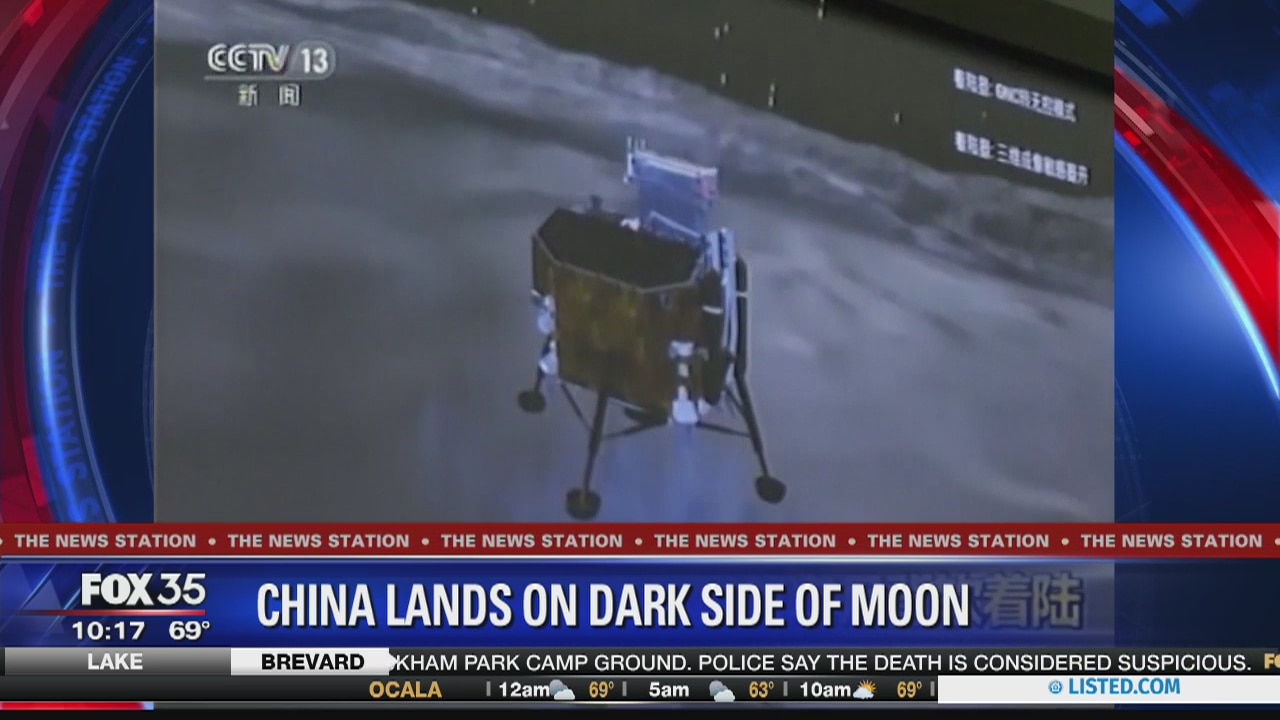 China lunar probe exploring 'dark' side of moon