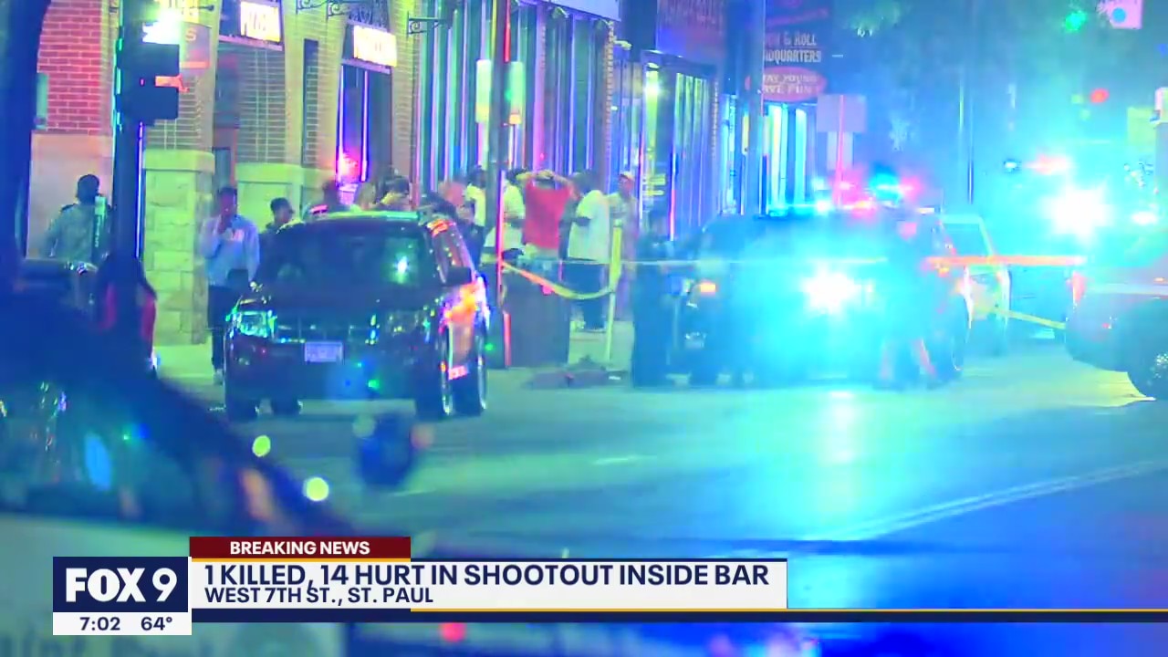 14 injured, 1 killed in downtown St. Paul shooting