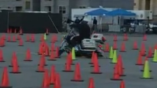 Capital of TX Police Motorcycle Chute Out