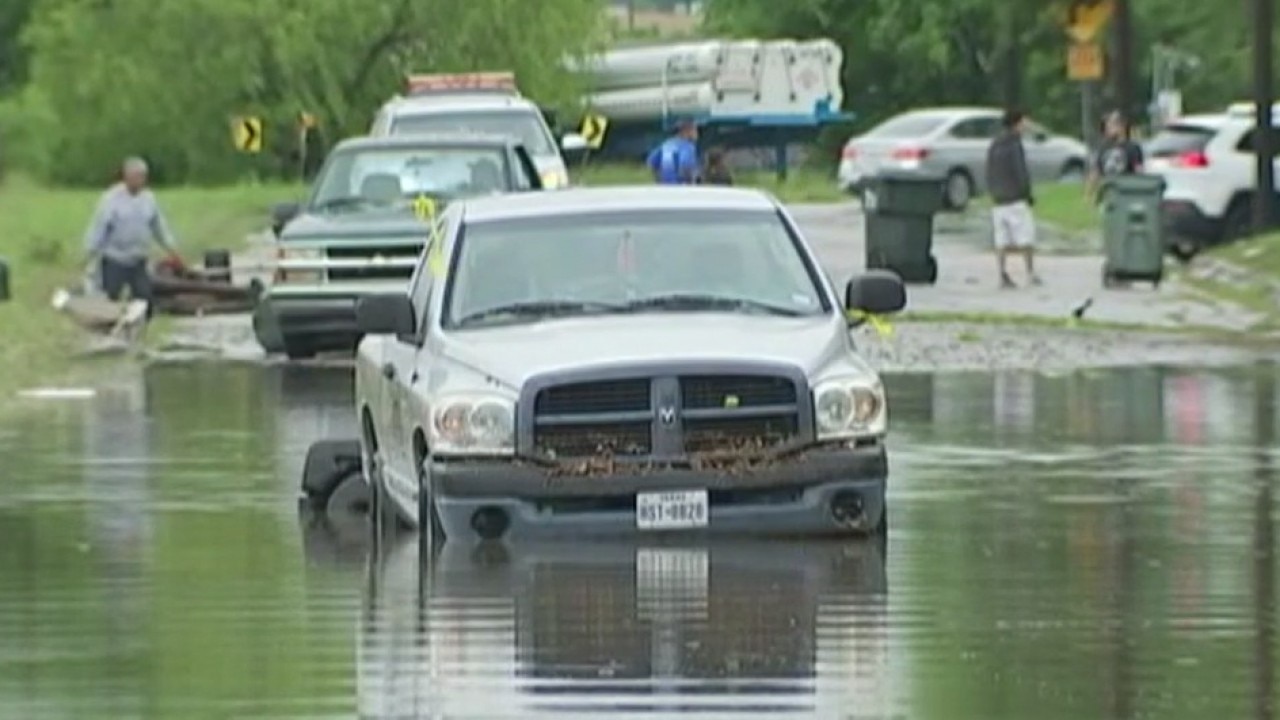 Heavy rain causes flooding