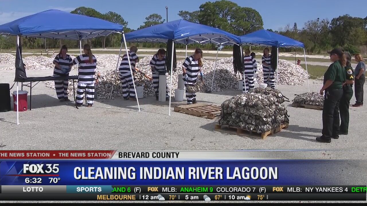 Prisoners help to clean Indian River Lagoon