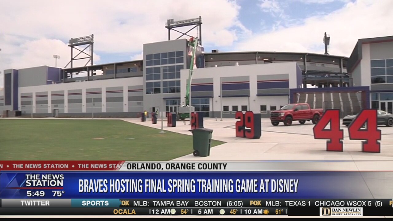 Braves hosting final spring training game at Disney