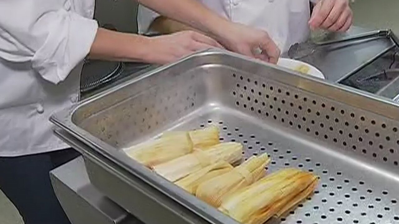 A holiday tradition, making tamales