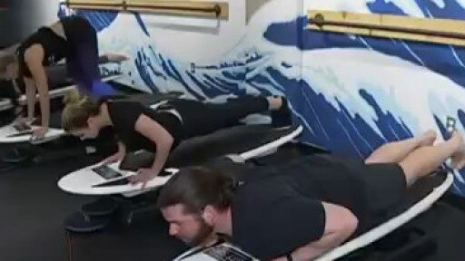 Working out at City Surf