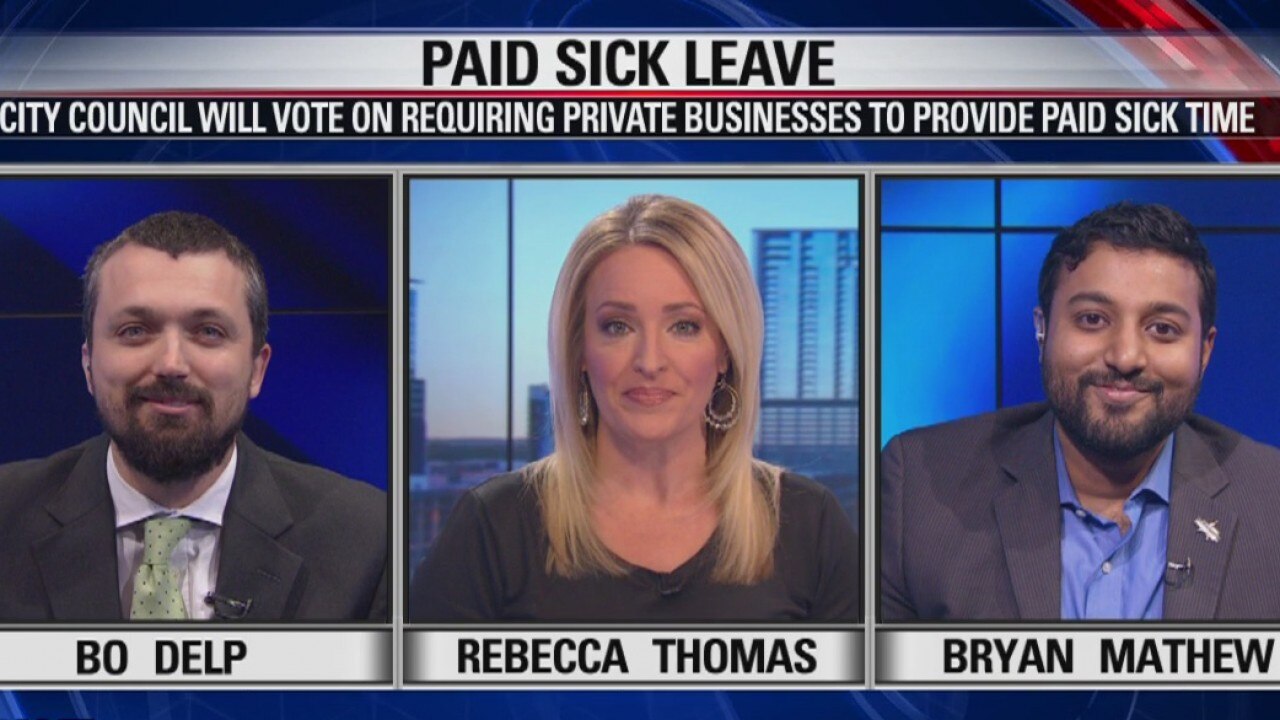 FOX 7 Discussion: Austin City Council will vote on proposed 'paid sick time' ordinance