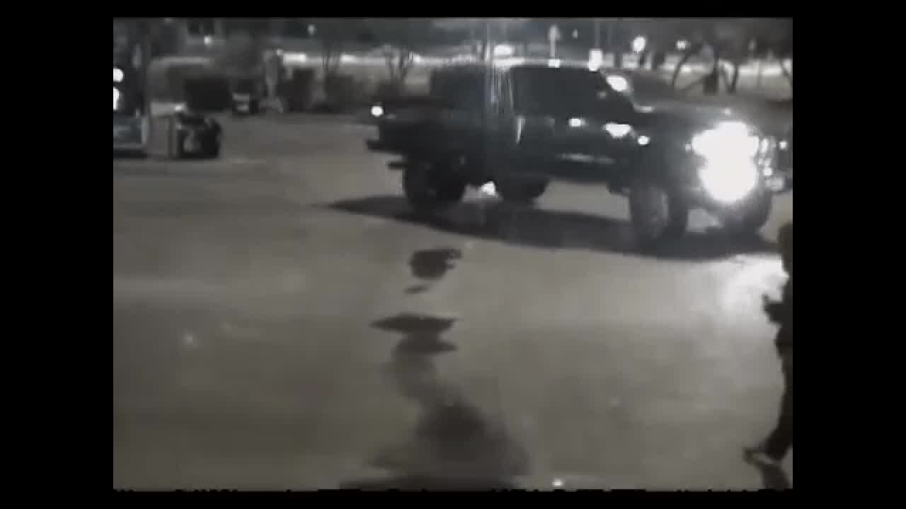 Truck hits woman