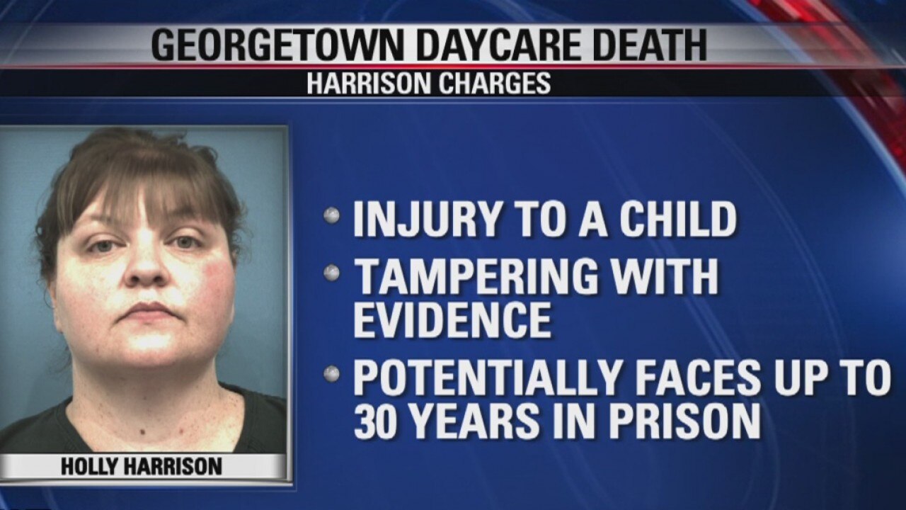 Former Georgetown babysitter charged with injury to a child could face 30 year sentence
