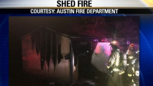 Shed used as home destroyed by fire
