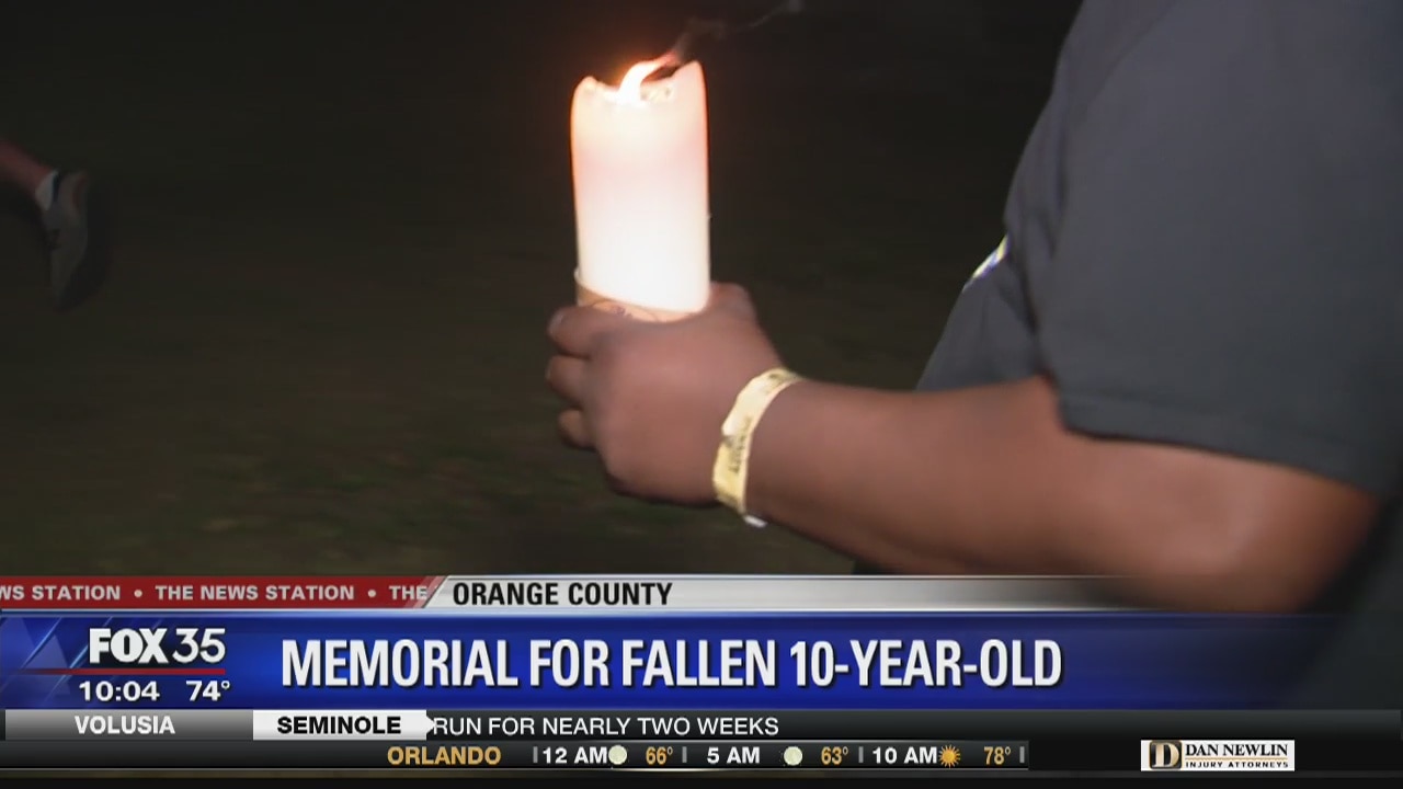 Vigil held for 10-year-old killed while riding his bike