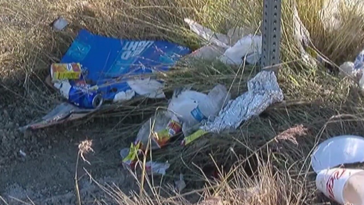 Artist trash dumping