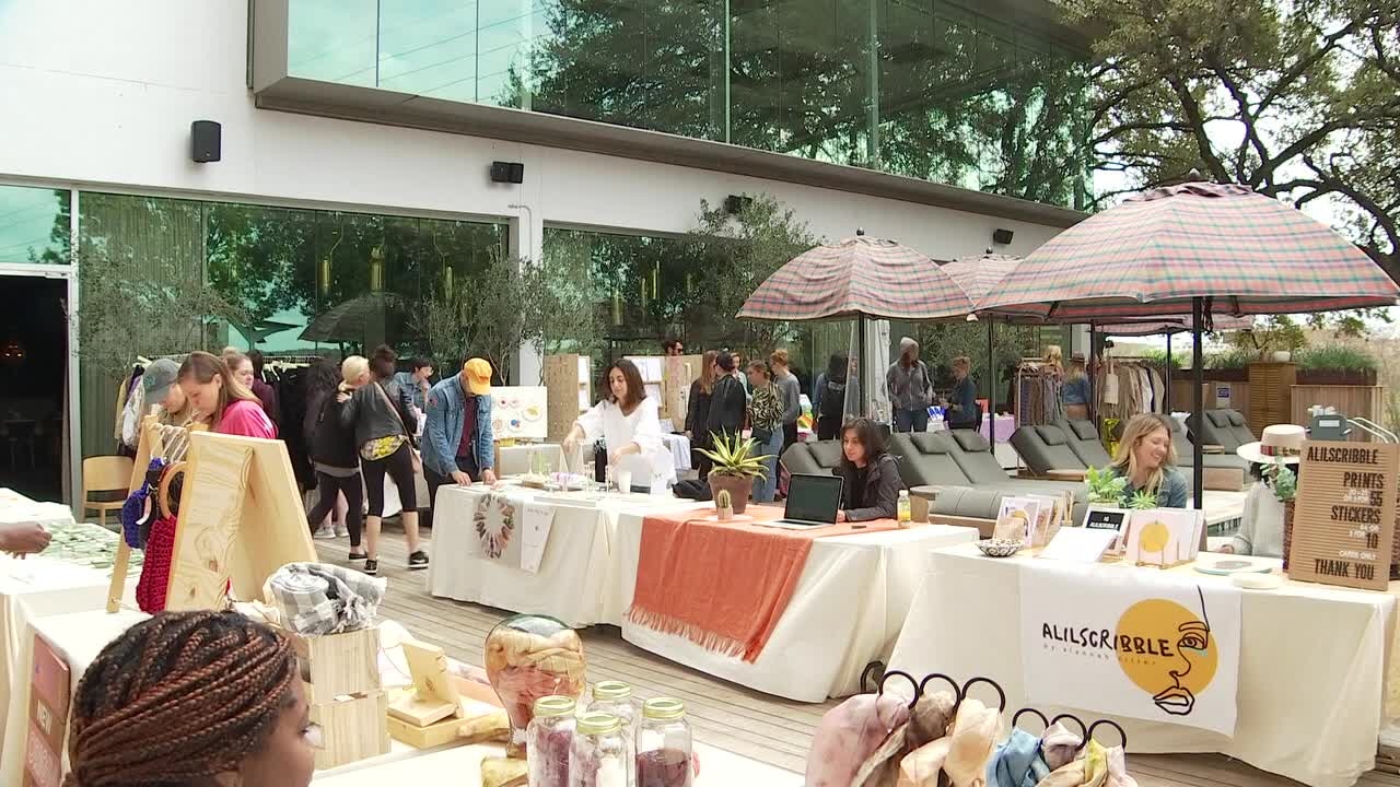 LINE Hotel celebrating International Women's Day with mural painting