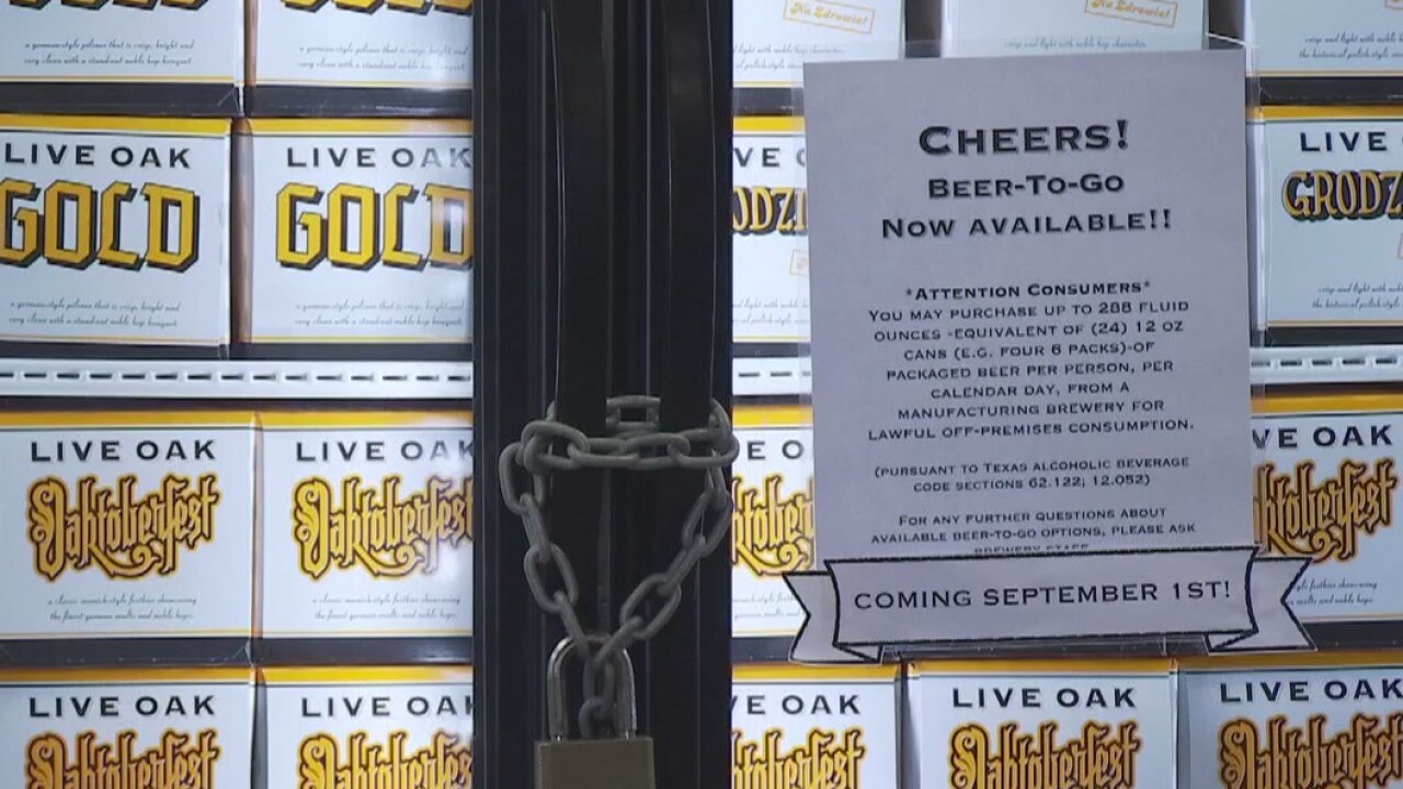 Sunday marks first day Texans can get beer to go from local breweries