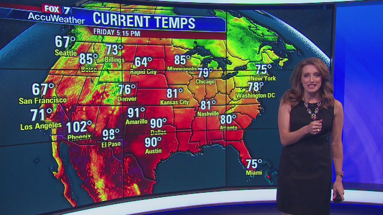 Evening weather forecast for 6/14/19