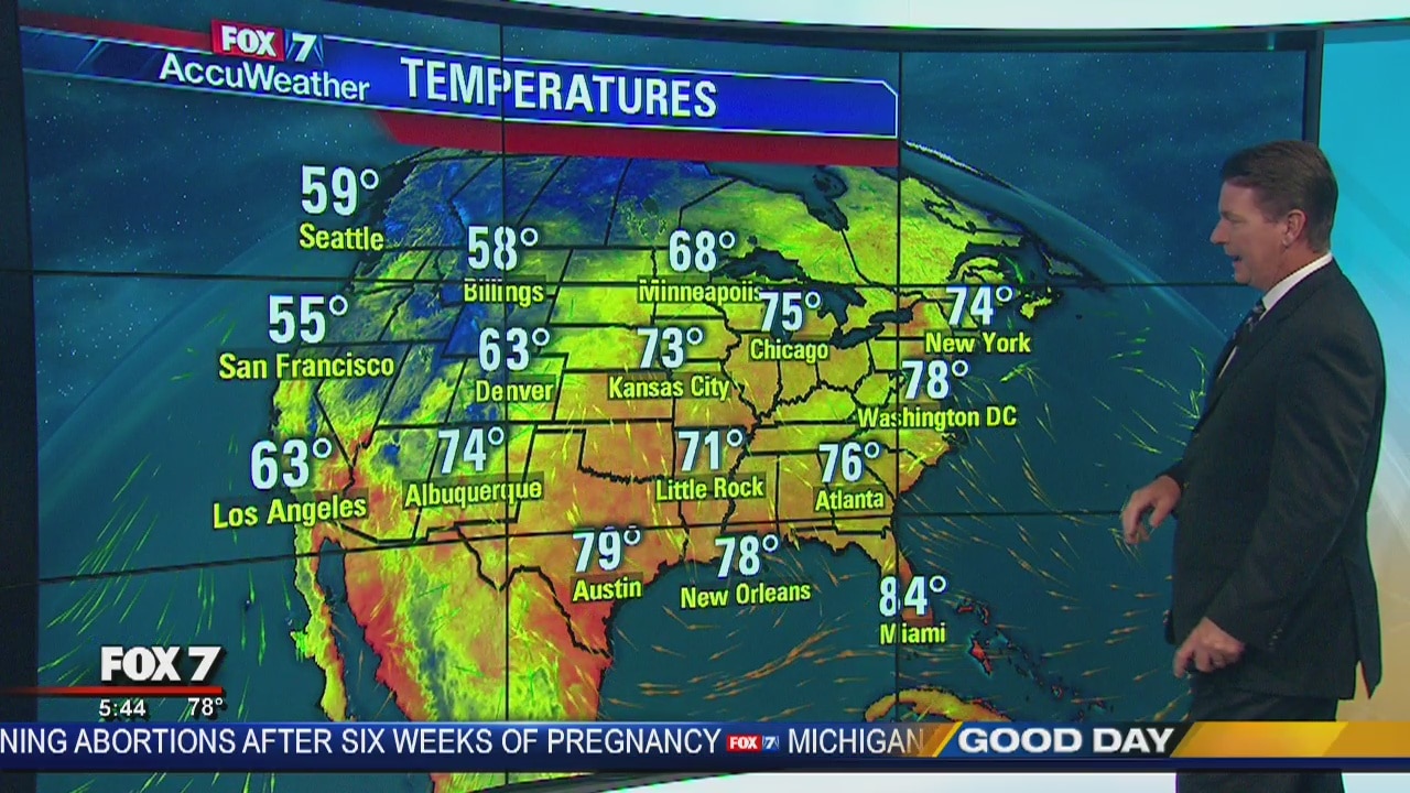 Morning weather forecast for July 5