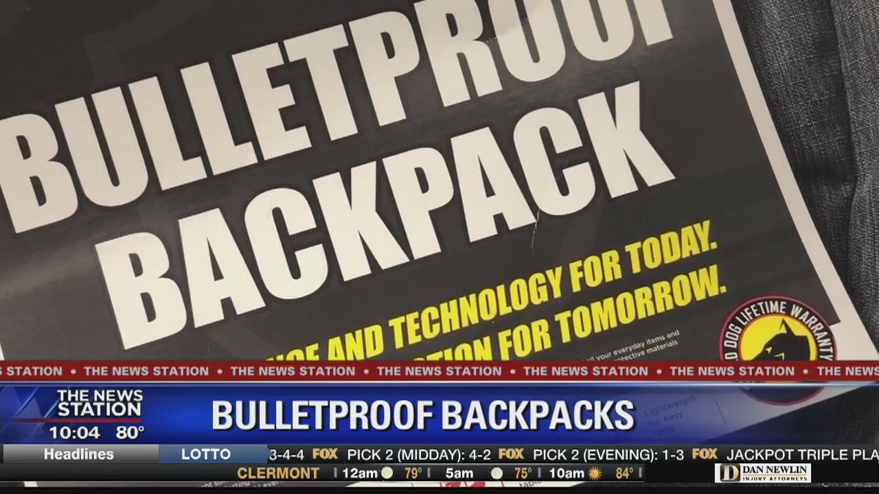 Bulletproof backpacks selling locally