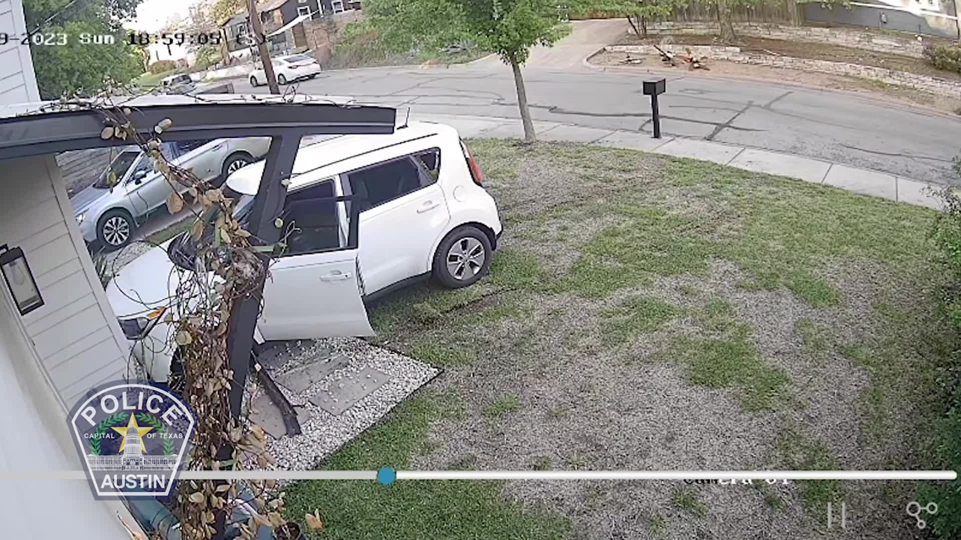 VIDEO: APD searching for car theft suspect
