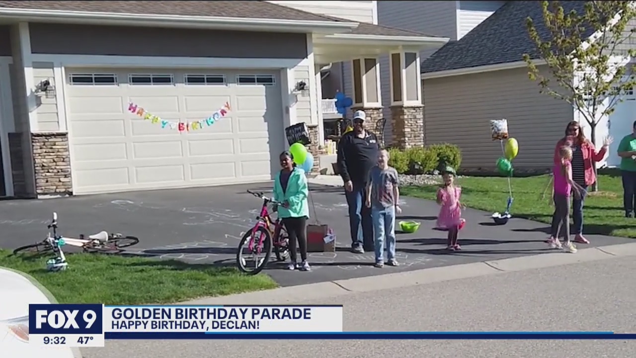 Positive Moments: Golden birthday parade for 11-year-old