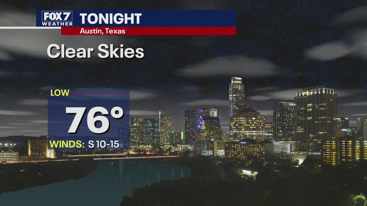 Evening weather forecast for August 5, 2020