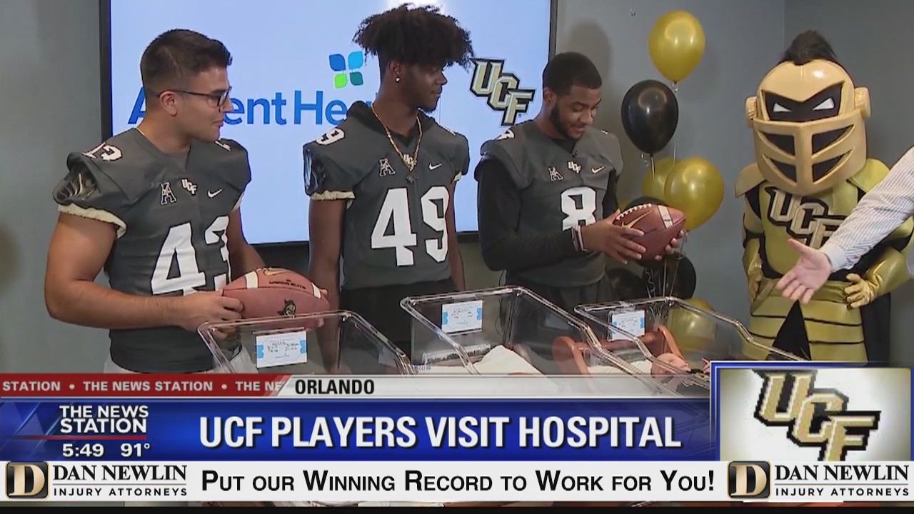 UCF players visit AdventHealth for Children