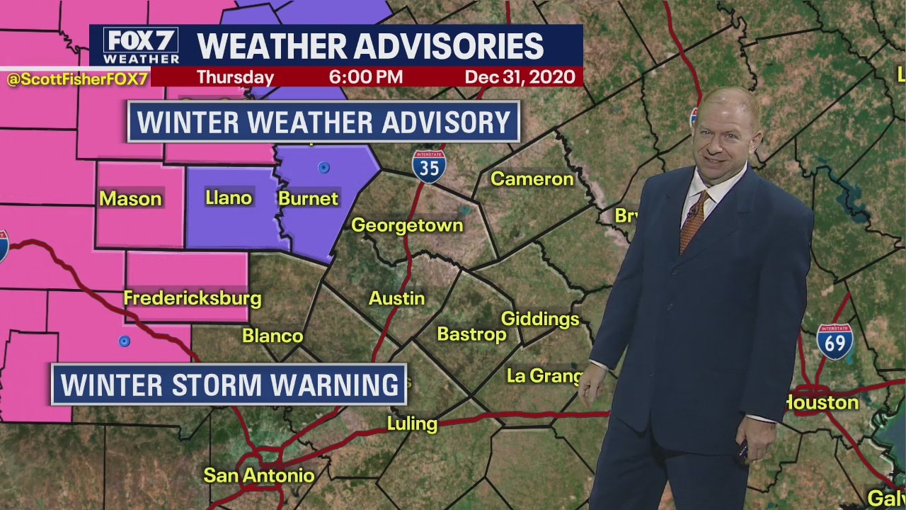 Evening weather forecast for December 31, 2020