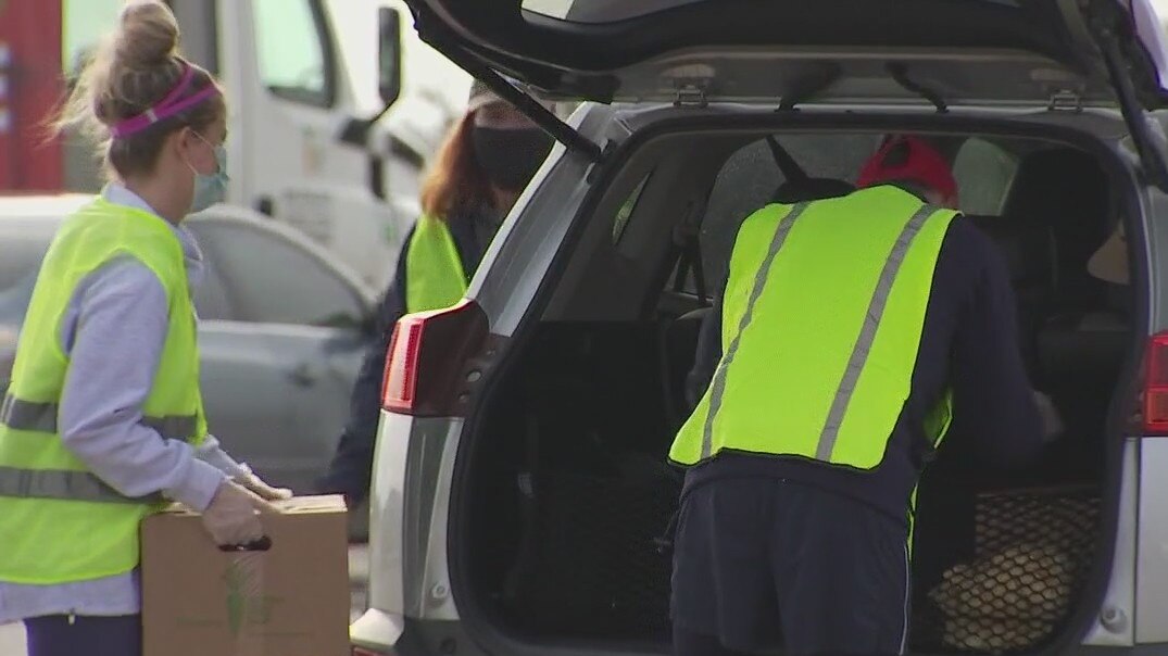 Mass distribution event held at Travis County Expo Center