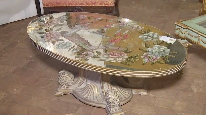 Checking out Marburger Farm during Round Top Antiques Show