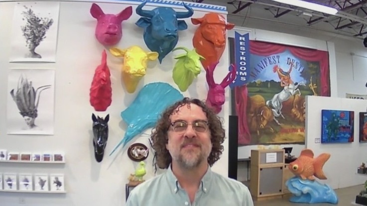 Blue Genie Art Bazaar holding May Market