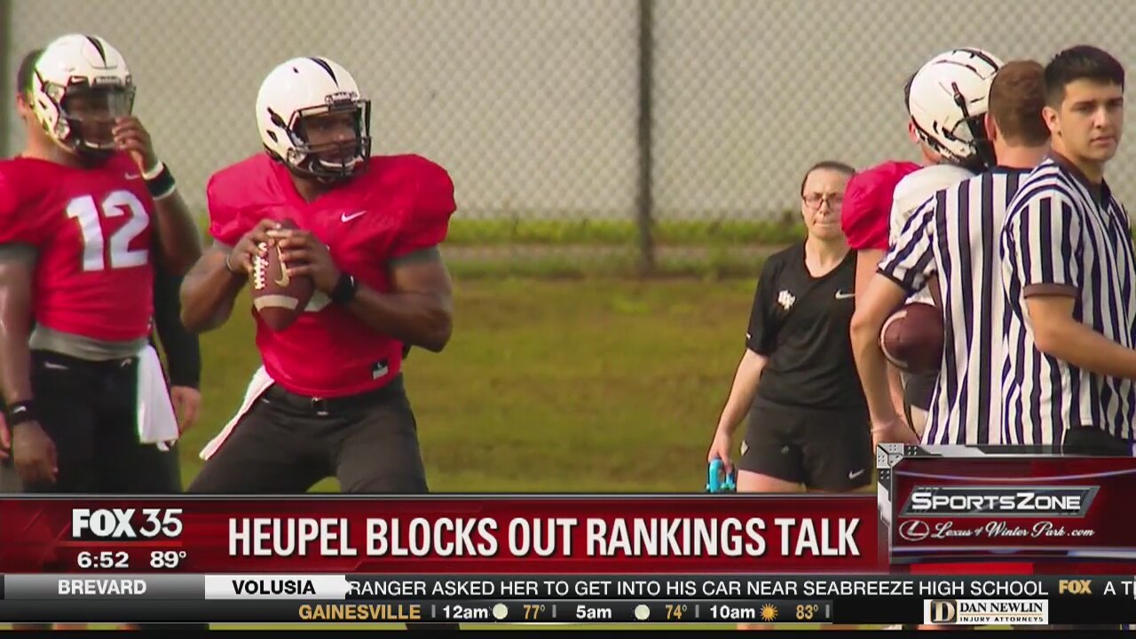 Heupel blocks out rankings talk