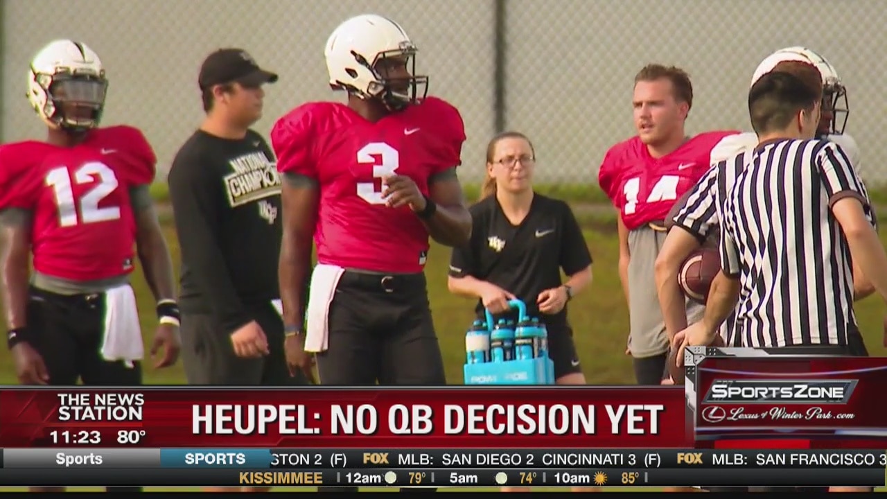 Heupel says no QB decision just yet