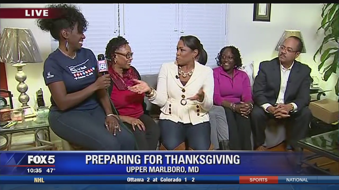 FOX 5 spends Thanksgiving Eve with the Washington family