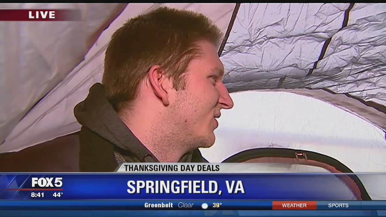 Shoppers camp out at Best Buy for TV deals