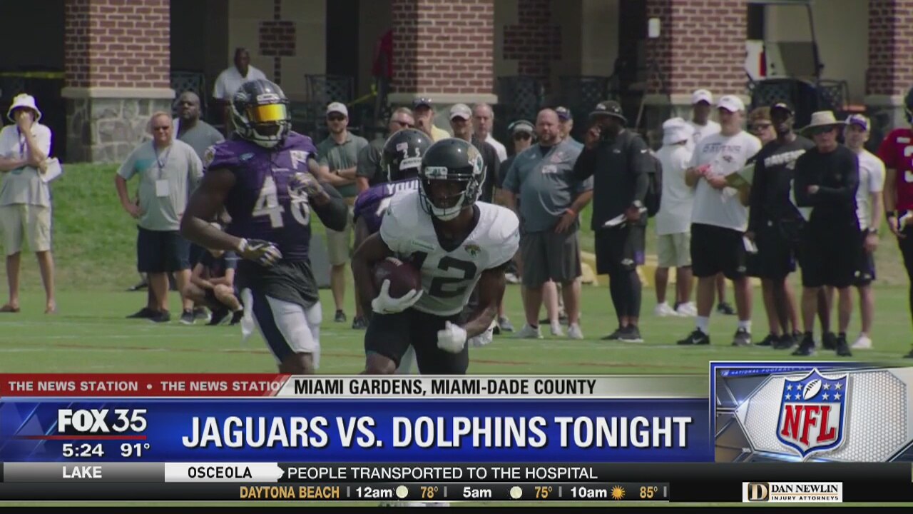 Jaguars and Dolphins face off tonight on FOX 35