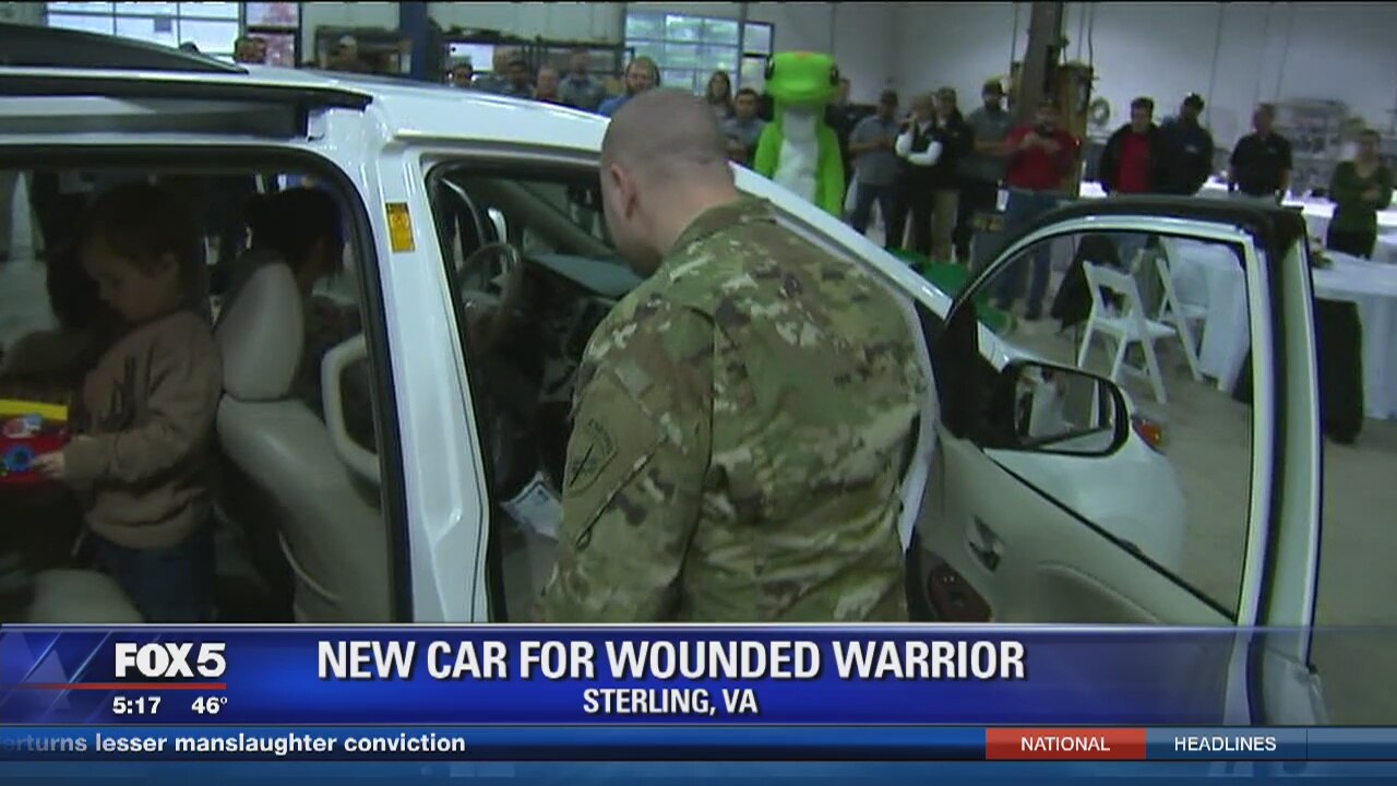 Wounded warrior receives new car