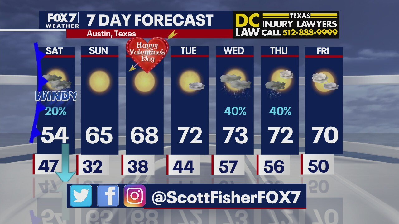 Evening weather forecast for Feb. 11, 2022