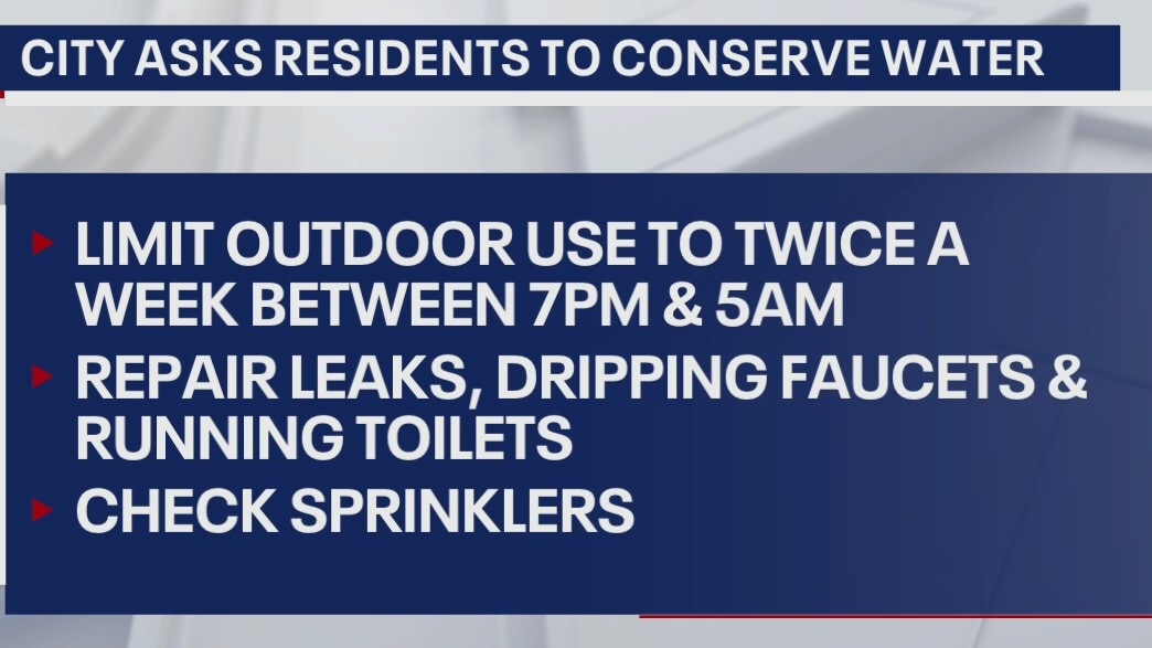 Texas cities asking residents to conserve water
