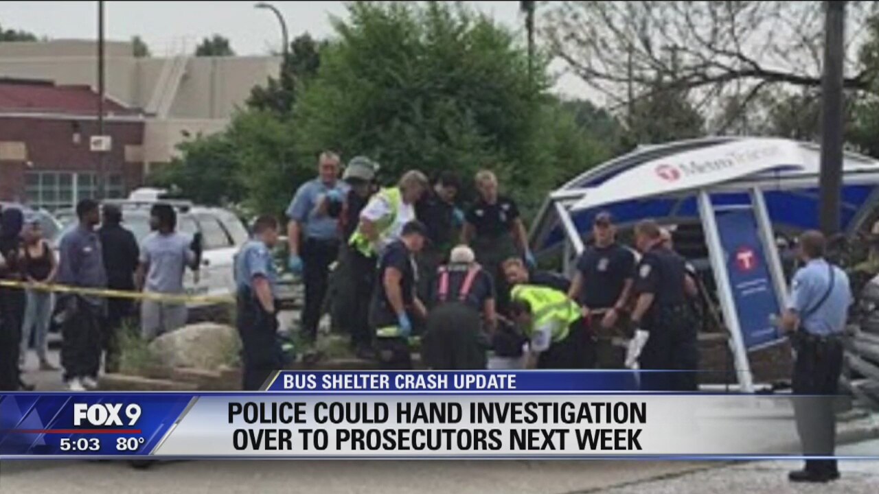 Metro Transit working to turn Minneapolis bus shelter crash case over to prosecutors