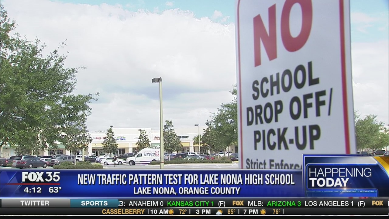 New traffic pattern test for Lake Nona High School
