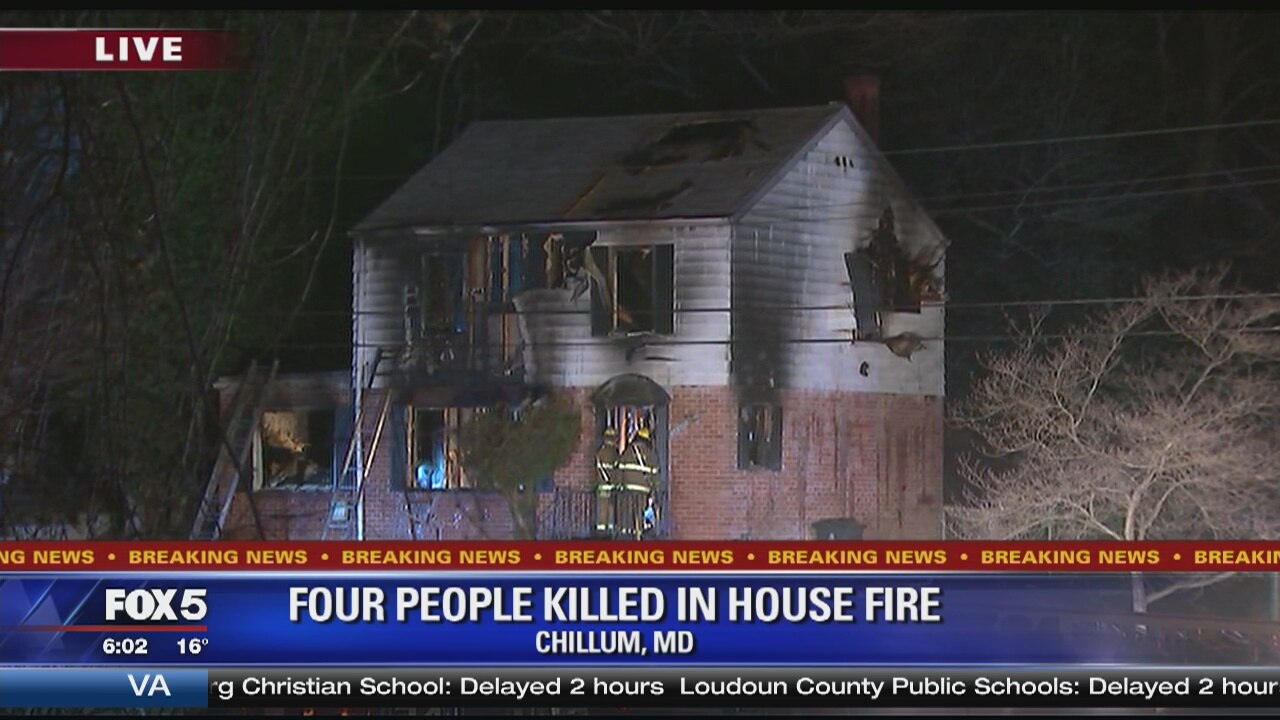 2 adults, 2 children killed in Chillum house fire