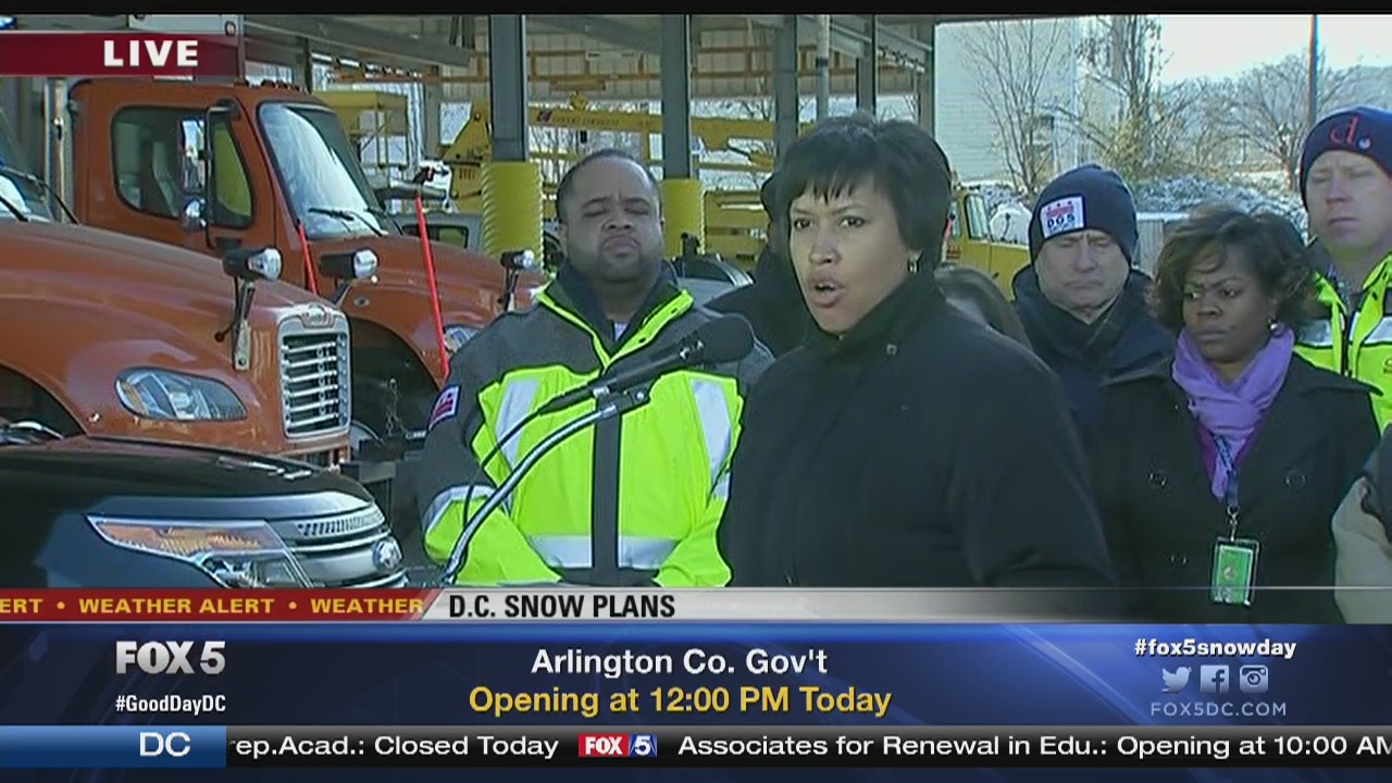 DC Mayor Bowser apologizes for gridlock after inadequate snow response; discusses blizzard plans