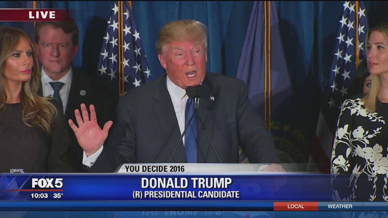 Donald Trump, Bernie Sanders victorious in New Hampshire primaries