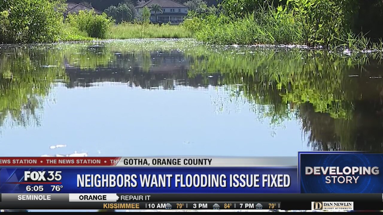 Neighbors in Gotha want flooding issue fixed