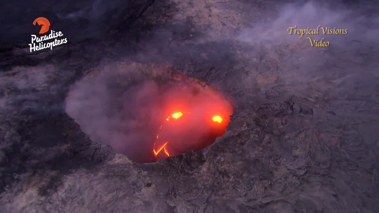 'Smiley' volcano in Hawaii goes viral