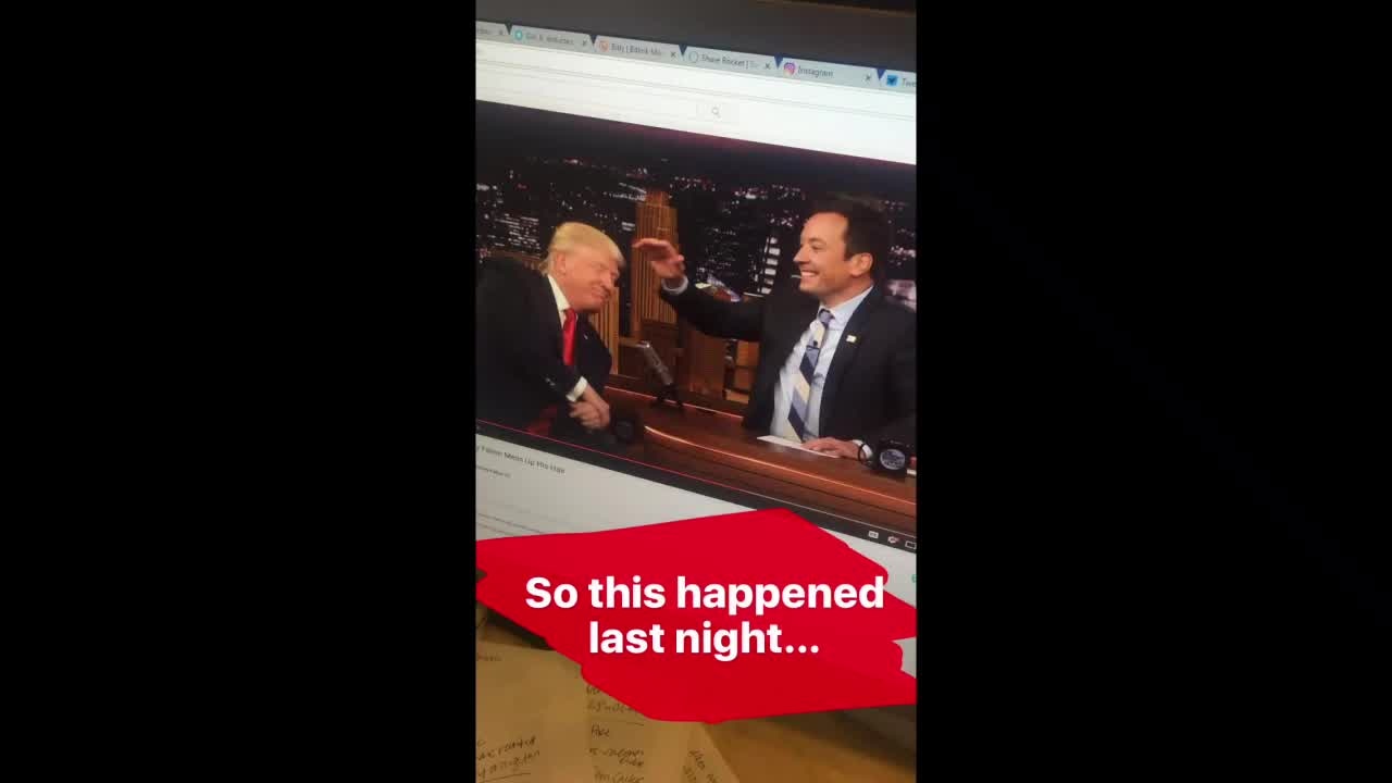 Instagram Story: KTVU's Alex Savidge lets Brian Flores mess up his hair