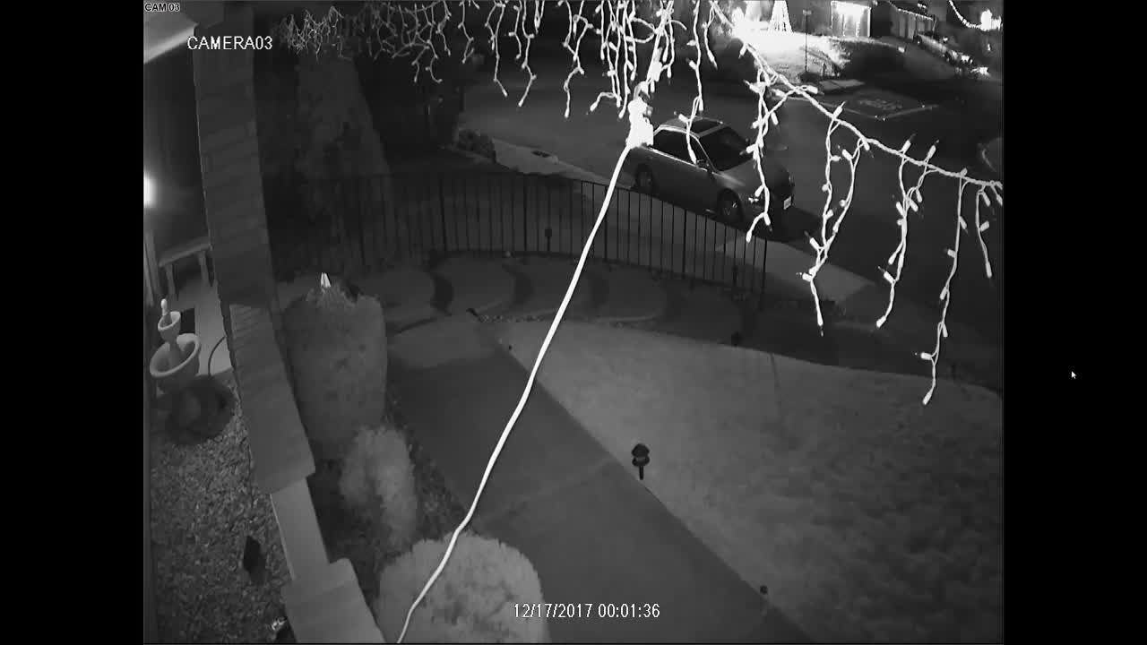 Car shoots flare gun at homes from vehicle