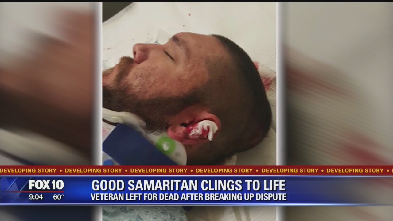 Valley veteran tries to help woman, gets run over