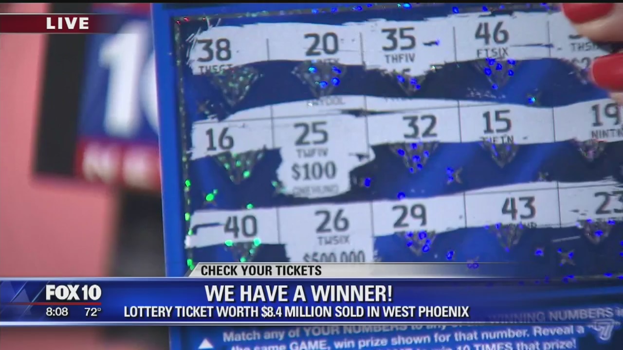 Lottery ticket worth $8.4 million sold in west Phoenix