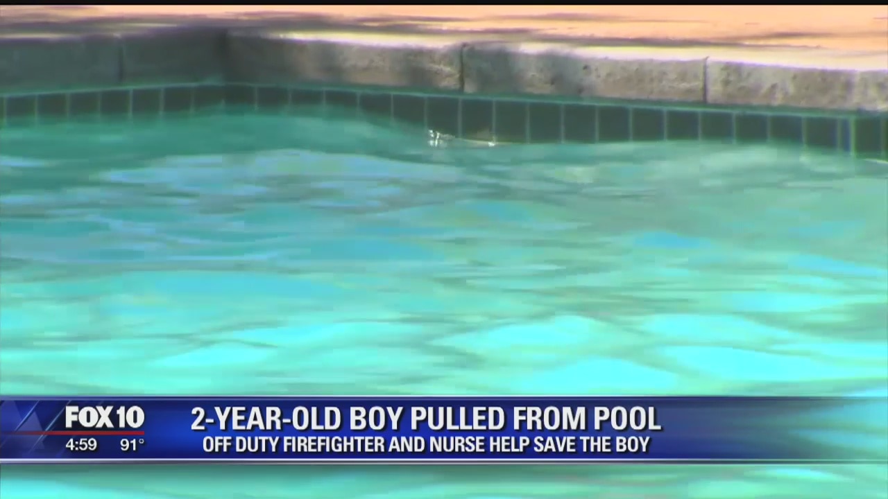 Child rushed to hospital after near drowning