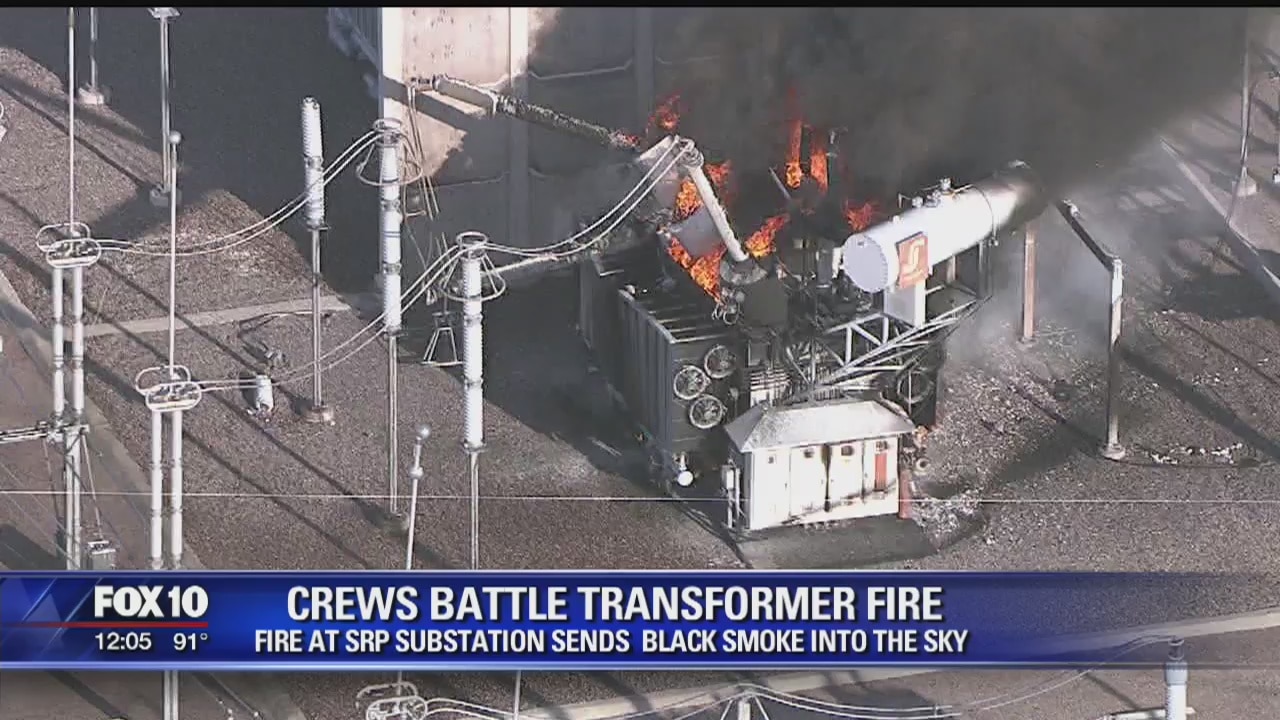 Substation fire sends smoke over west side of Phoenix area